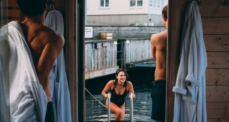 Bastu och kallbad vid havet på Marstrands Havshotell